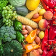Pitunia seedlings in plastic flower pots from above